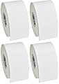 Zebra Thermal Transfer Label Paper, F58790, Rectangle, 4" x 6", White, 1,000 Labels Per Roll, Pack Of 4 Rolls 1 thumbnail image