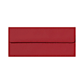 LUX #10 Envelopes, Peel & Press Closure, Ruby Red, Pack Of 1,000