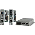Omnitron Systems T1/E1 Managed Media Converter - 1 x SC Ports - T1/E1 - 37.28 Mile - Desktop, Wall Mountable