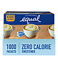 Equal® Zero Calorie Original Sweetener, Box of 1,000 Sweetener Packets 1 thumbnail image