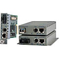 Omnitron Systems iConverter Media Converter - 1 x SC Duplex Network, 1 x RJ-45 Network - 1000Base-T, 1000Base-X - Wall Mountable