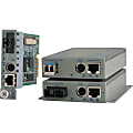 Omnitron Systems iConverter Media Converter - 1 x SC Duplex Network, 1 x RJ-45 Network - 1000Base-T, 1000Base-X - Wall Mountable 1 thumbnail image