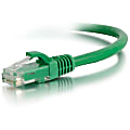 C2G 1ft Cat6 Ethernet Cable - Snagless Unshielded (UTP) - Green - Category 6 for Network Device - RJ-45 Male - RJ-45 Male - 1ft - Green 1 thumbnail image