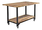 Vari Standing Conference Table, Reclaimed Wood 