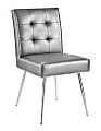 Ave Six Amity Tufted Dining Chair, Sizzle Pewter/Silver 1 thumbnail image