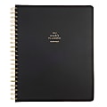 Russell & Hazel Weekly/Monthly Planner, 9-1/8" x 11-1/4", Black