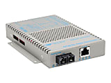 Omnitron OmniConverter FPoE/SL - Fiber media converter - 100Mb LAN - 10Base-T, 100Base-FX, 100Base-TX - RJ-45 / SC multi-mode - up to 3.1 miles - 1310 nm 1 thumbnail image
