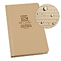 Rite in the Rain Hardcover Notebook, 4 3/4" x 7 1/2", Universal Rule, 160 Pages (80 Sheets), Tan 1 thumbnail image