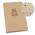 Rite in the Rain Hardcover Notebook, 4 3/4" x 7 1/2", Universal Rule, 160 Pages (80 Sheets), Tan