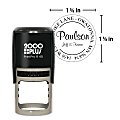 Custom 2000Plus® PrintPro™ Self-Inking Stamp, R40M/Round Monogram, 1-9/16"