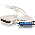 C2G 3ft DB25 Male to Centronics 36 Male Parallel Printer Cable - DB-25 Male Parallel - Centronics Male Parallel - 3ft - Beige