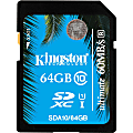 Kingston Ultimate 64 GB Class 10/UHS-I SDXC - 60 MB/s Read - 35 MB/s Write - 233x Memory Speed