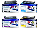 Brother® TN210 4-Color Black/Cyan/Magenta/Yellow Toner Cartridges, Pack Of 4 Cartridges, TN210SET-OD