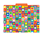 Barker Creek Tab File Folders, 8 1/2" x 11", Letter Size, Squares, Pack Of 12