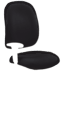 OFM Ergonomic Task Chair With Drafting Kit, Black 1 thumbnail image