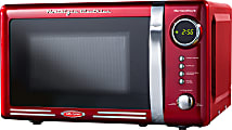 Nostalgia Electrics Retro 0.7 Cu Ft 700-Watt Countertop Microwave, Retro Red