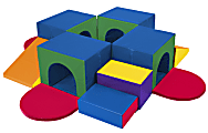 ECR4Kids® SoftZone™ Tunnel Maze Climber, 18"H x 95"W x 95"D, Multicolor 1 thumbnail image