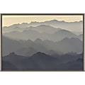 Amanti Art Santa Monica Mountains by Rob Sheppard Framed Canvas Wall Art Print, 23" x 16", Graywash