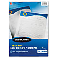 Wilson Jones® Vinyl Job Ticket Holders, 9" x 12", Pack Of 10