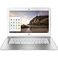HP Chromebook 14-ak000 14-ak010nr 14" LCD Chromebook - Intel Celeron N2840 Dual-core (2 Core) 2.16 GHz - 2 GB DDR3L SDRAM - 16 GB SSD - Chrome OS - 1366 x 768 - Anodized Silver, Snow White, Turbo Silver