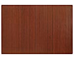 Anji Mountain Roll-Up Chair Mat, Rectangular, 60" x 48", Dark Cherry 1 thumbnail image
