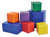 ECR4Kids® SoftZone™ Blocks, 8"H x 15 2/5"W x 8"D, Assorted Colors, Set Of 7