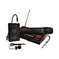 Nady DKW-8U Channel 10 Wireless Microphone System - 50 Hz to 16 kHz Frequency Response - 250 ft Operating Range