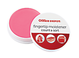 Office Depot® Brand Fingertip Moisteners, 10 Grams, Pink, Pack Of 3