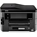 Epson WorkForce 840 Inkjet Multifunction Printer - Color - Copier/Fax/Printer/Scanner - 5760 x 1440 dpi Print - Automatic Duplex Print - 2400 dpi Optical Scan - 500 sheets Input - Fast Ethernet - Wireless LAN 1 thumbnail image