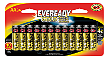 Eveready® Gold AA Alkaline Batteries, Pack Of 24