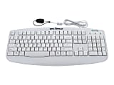 Seal Shield Silver Storm Wired Keyboard, White, STWK503 1 thumbnail image