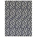 Foss Floors Area Rug, 6'H x 8'W, Abstract, Blue/White