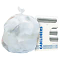 Heritage High-Density Coreless 0.31-mil Trash Can Liners, 10 Gallons, White, Box Of 1,000 Liners 1 thumbnail image