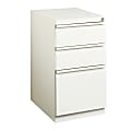 WorkPro® 20”D Vertical 3-Drawer Mobile Pedestal File Cabinet, White 1 thumbnail image