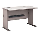 Bush Business Furniture Office Advantage Desk 48"W, Pewter, Standard Delivery