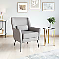 Zuo Modern Ontario Plywood And Steel Accent Chair, Gray 1 thumbnail image