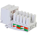 C2G Cat6 RJ45 UTP Keystone Jack - White - Mini-phone/VGA  - 29311 1 thumbnail image