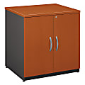 Bush Business Furniture Components Storage Cabinet, 30"W, Auburn Maple/Graphite Gray, Premium Installation