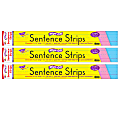 TREND Wipe-Off® Sentence Strips, 3" x 24", Multicolor, 30 Strips Per Pack, Set Of 3 Packs 1 thumbnail image