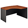 Bush Business Furniture Components L Bow Desk Right Handed, 60"W x 43"D, Auburn Maple/Graphite Gray, Standard Delivery