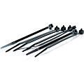C2G 7.5in Cable Ties - Black - 100pk - Cable Tie - Black - 100 - 7.50" Length - TAA Compliant