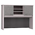 Bush Business Furniture Office Advantage Hutch 48"W, Pewter/Pewter, Standard Delivery