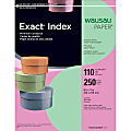 Neenah Exact® Index Card Stock, 8 1/2" x 11", 110 Lb., Green, Pack Of 250 Sheets