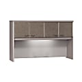 Bush Business Furniture Office Advantage Hutch 60"W, Pewter/Pewter, Standard Delivery