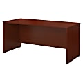 Bush Business Furniture Components Credenza Desk 60"W x 24"D, Mahogany, Premium Installation