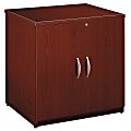 Bush Business Furniture Components Storage Cabinet, 30"W, Mahogany, Premium Installation