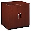 Bush Business Furniture Components Storage Cabinet, 30"W, Mahogany, Premium Installation 1 thumbnail image