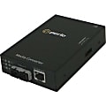 Perle S-110-S1SC20D Fast Ethernet Stand-Alone Media and Rate Converter - 1 x Network (RJ-45) - 1 x SC Ports - 10/100Base-TX, 100Base-BX - 12.43 Mile - Rack-mountable, Wall Mountable, External, Rail-mountable