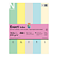 Exact® Index Card Stock, Assorted Colors, Letter (8.5" x 11"), 110 Lb, Pack Of 250