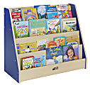 ECR4Kids® Book Display, 4 Shelves, Blue